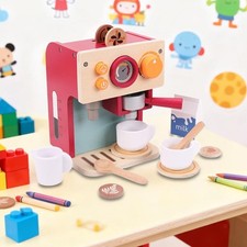 Toy Coffee Maker for Kids Pretend Play Kitchen Accessories