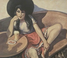 Lon Megargee : Margarita : Canvas Art Print