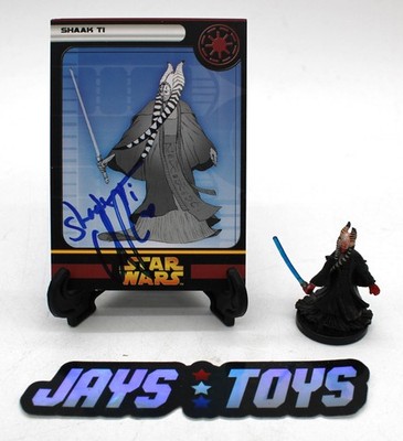 WOTC Star Wars Miniature Shaak Ti w/ Orli Shoshan Autographed Card