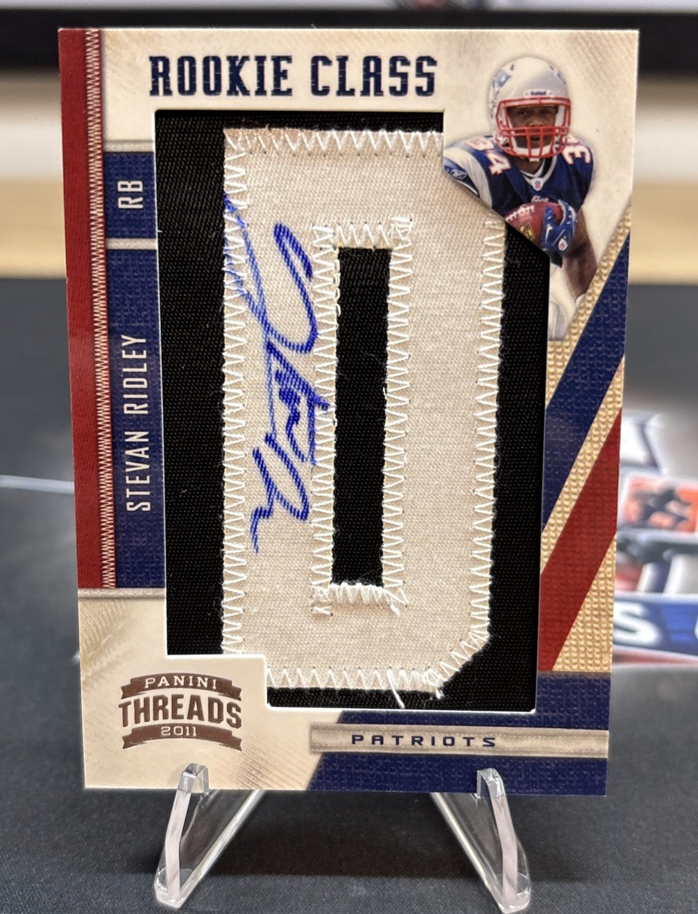Stevan Ridley 2011 Panini Threads #271 Rookie Patch Auto /360 Patriots