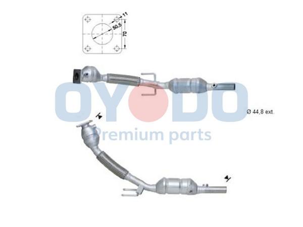 Oyodo Katalysator 10N0028-OYO FüR Skoda Fabia 1 6Y2 Combi 6Y5 6Y3-image