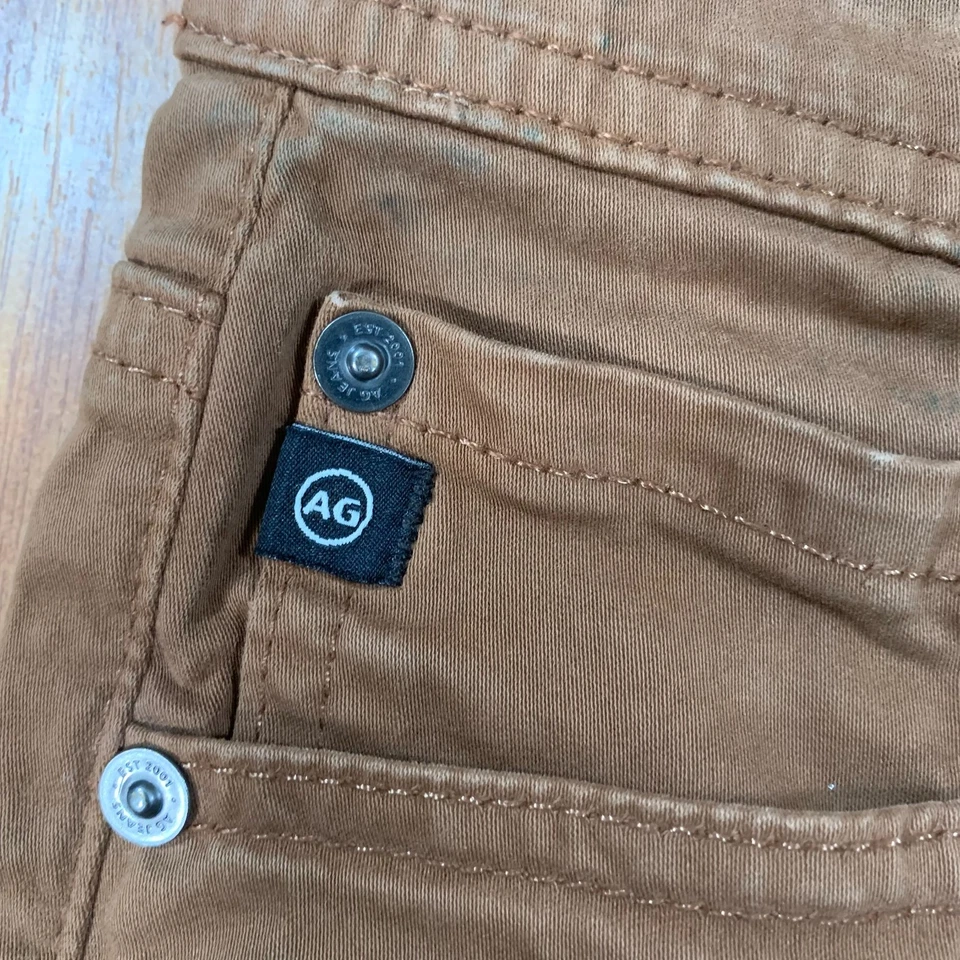 Adriano Goldschmied Jeans Men's 28x30* The Tellis Modern Slim Brown Pants - Image 3 of 4