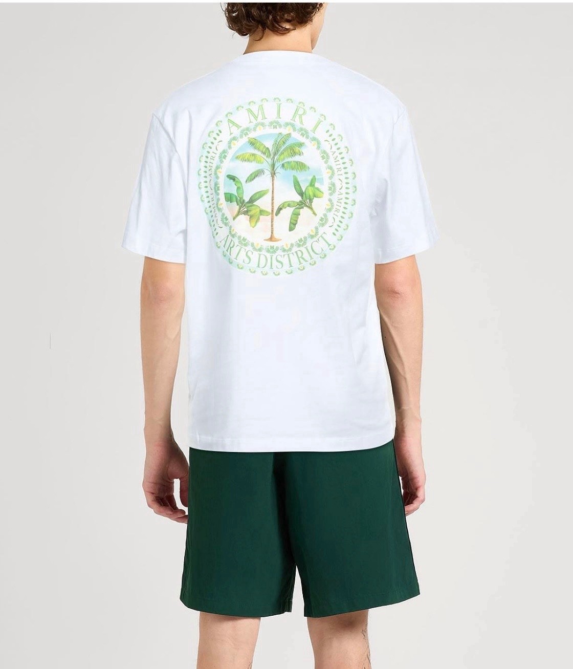 Mike Amiri Men’s Logo Tshirt  L White T Shirt Made In Italy Short Sleeve Palm thumbnail 2