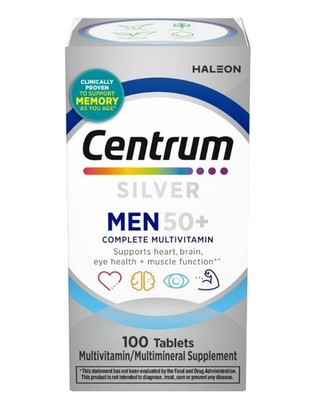 Centrum Silver Multivitamins for Men over 50, Multimineral Supplement with Vitam