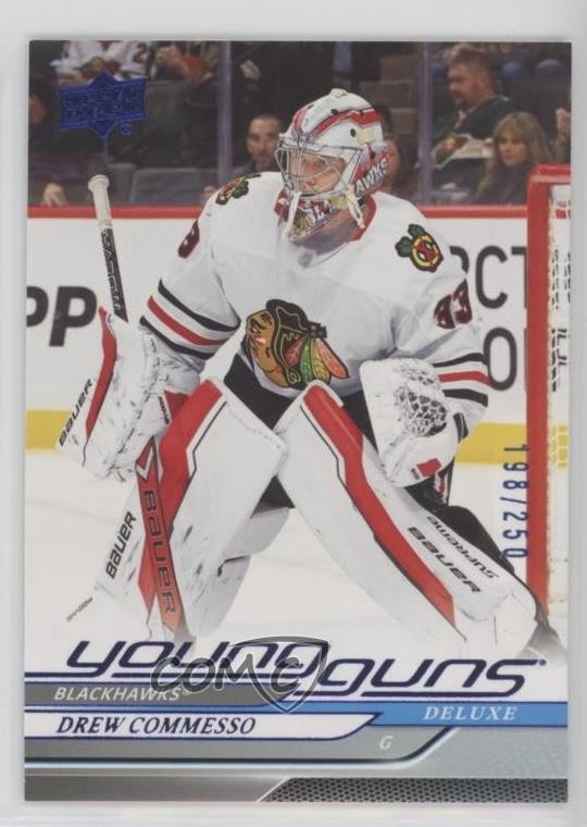 2024-25 Upper Deck Series 2 Young Guns Deluxe 198/250 Drew Commesso #488 10ua