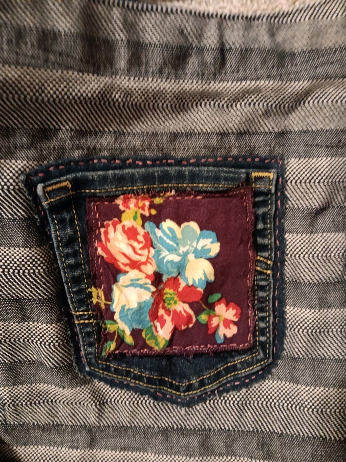 OOAK Patchwork CrossBody Tote Bag Dancing Bear Ha… - image 4