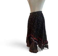 1970s European Cotton Prairie Skirt