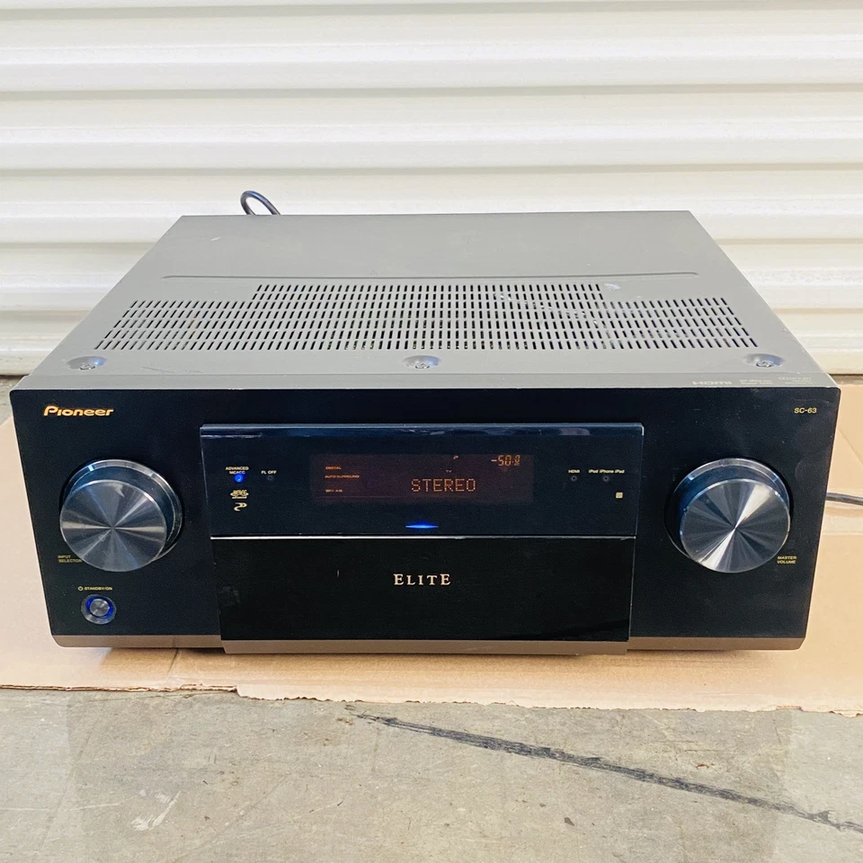 🔥Pioneer Elite SC-63 7.2 Channel Audio Video Receiver HDMI AV Ports Tested - Image 2 of 4