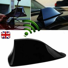 CAR UNIVERSAL GLOSS BLACK SHARK FIN STYLE AERIAL ANTENNA FM/AM SIGNAL ARIAL NEW