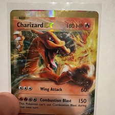 Carta Charizard EX 12/108 Evoluzioni Ultra Rara Holo Pokémon TCG ERRORE DI TAGLIO 1/1