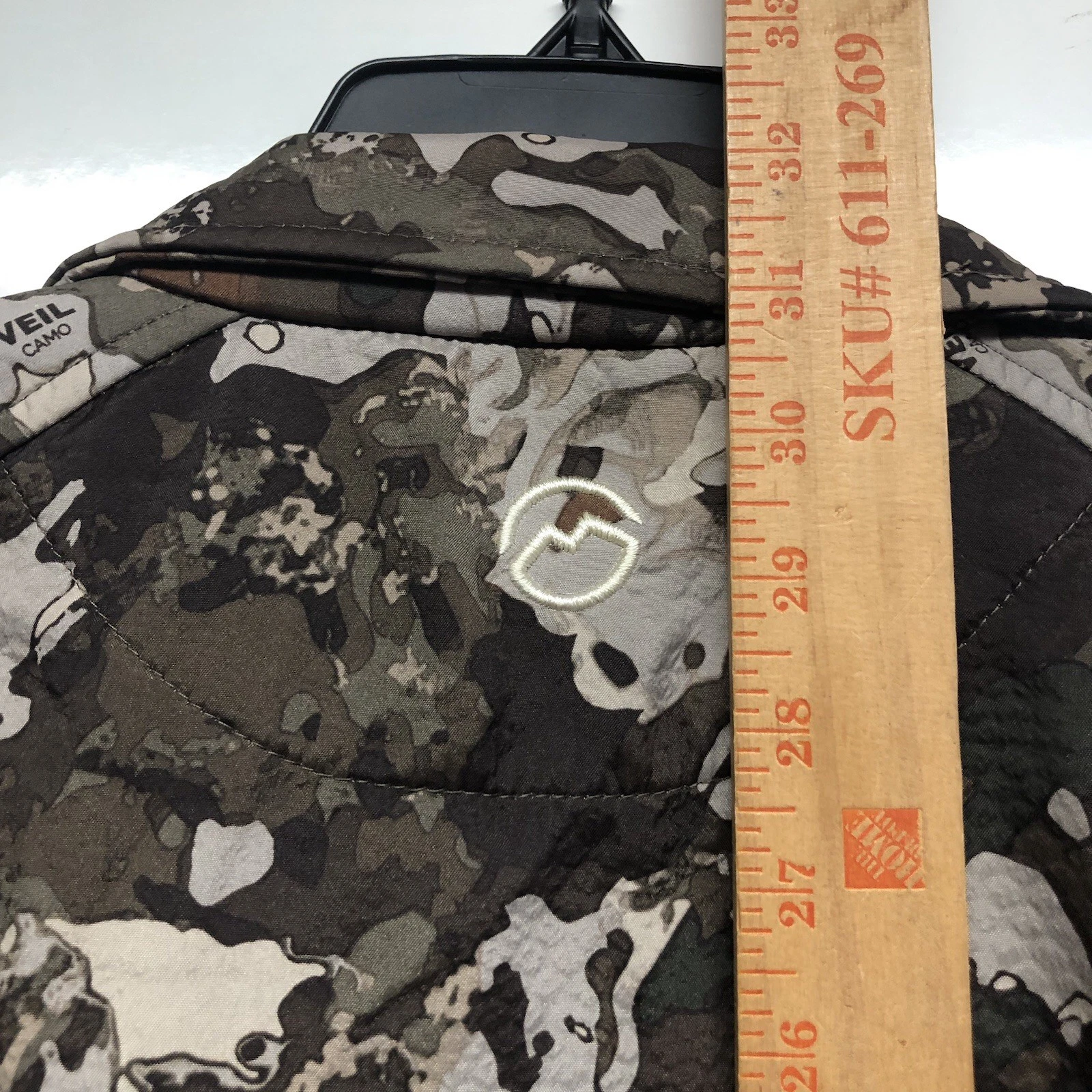 Magellan Outdoors Fleece Veil Camo Full Zip Jacket Mens 2XL Hunting Brown Green - product detail image 9