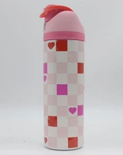 24 Oz Owala Freesip Water Bottle Stainless Cup Red heart CHECK ME OUT