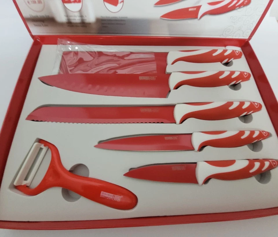 5-teiliges Messerset ☆ Swiss Line Switzerland ☆ Antihaftbeschichtung  ☆ Neu  - Bild 3 von 3