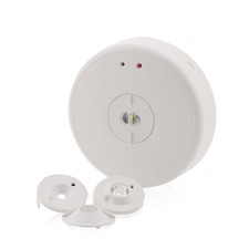 Sicherheitsleuchte LED Einzelbatterie Akku, IP 20 Deckenaufbau, Notlicht 3h/8h