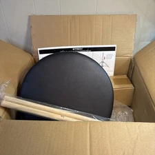 Drum Stool Set, Padded Seat Height Adjustable Drum Throne with 5A Drumsticks for