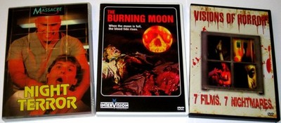 The Burning Moon 1992/Night Terror 1989/Visions of Horror 2007 DVD Cult Horror