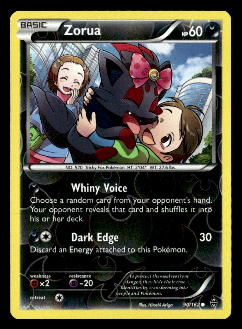 Zorua (90) Common Reverse Holo XY - BREAKthrough 90/162 LP Pokémon TCG