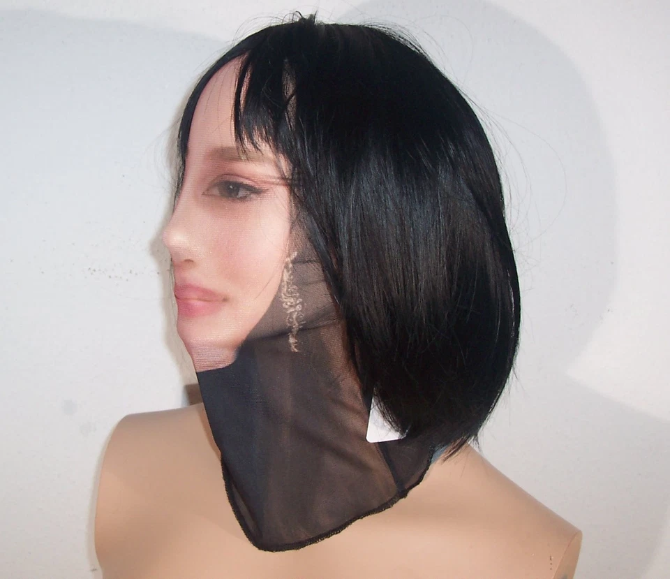 Realistische  3D-Druck Vollgesichtsmaske, Atmungsaktiv, transparentes Meshgewebe - Bild 3 von 4