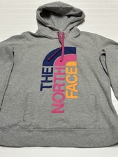The North Face Women's Gray Long Sleeve Pullover Hoodie with Pouch Size Large