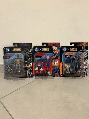 ACTIONFIGUR SONIC SUPER HEROES SHADOW BATMAN KNUCKLES SUPERMAN CYBORG TAILS