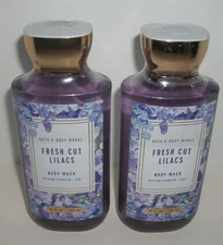 (2) Bath & Body Works Fresh Cut Lilacs Shower Gel/Body Wash  10 oz NEW Sealed