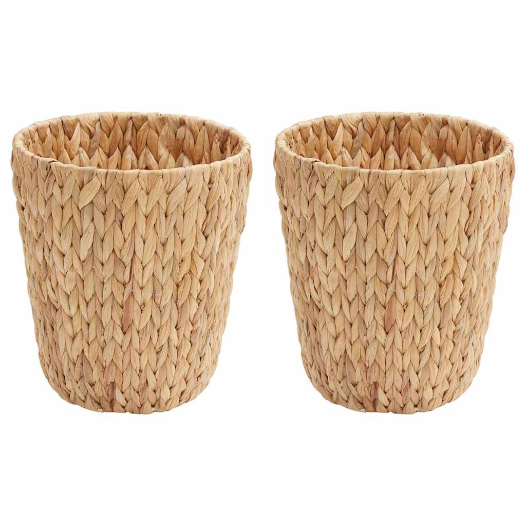 Cestini per Carta da Rifiuti 2 pcs Naturale 26 x 26 x 29 cm - 2