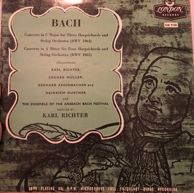 Karl Richter, Johann Sebastian Bach, Bach Concerto In C Major For Three Harpsich