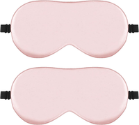 Schlafmaske, 2Er-Pack Schlafmaske Aus Seide, Hautfreundlich Schlafbrille, Mit Ve