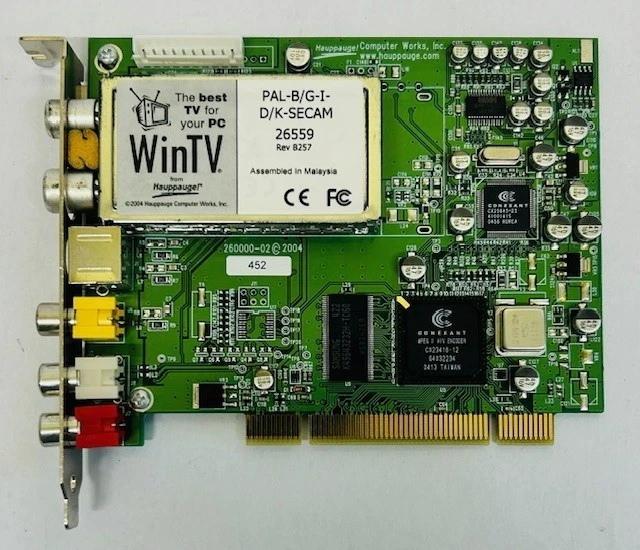 Hauppauge HP 5187-7620 WinTV PAL-B/G-I-D/K-SECAM PCI TV Tuner / Capture Card - Image 2 of 4