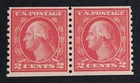CKStamps: US Stamps Collection Scott#455 2c Washington Mint NH OG 24 1/2mm