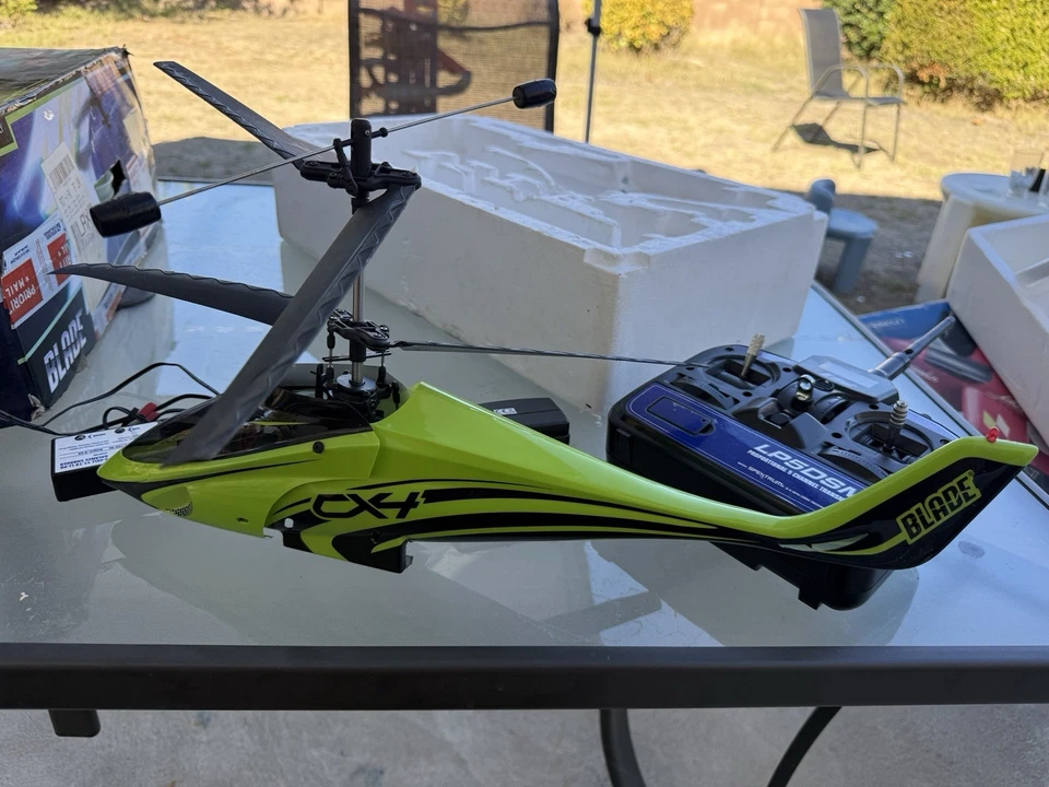 Blade CX4 RC Helicopter Lot LP5DSM Tx AR6100e Rx E-flite Charger Tested AS-IS - Image 4 of 4