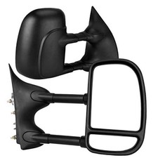 Tow Mirrors Compatible with 1999-2016 Ford For 99-16 F250 Without Turn Signal