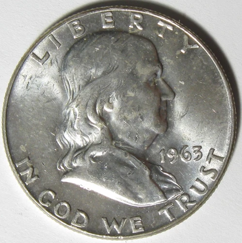 1963-D Franklin Half Dollar -  Uncirculated BU - #11105-20