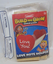 Wood Crafts Kit Build and Grow Lowe's Kit Love Note Holder Project Play Paint