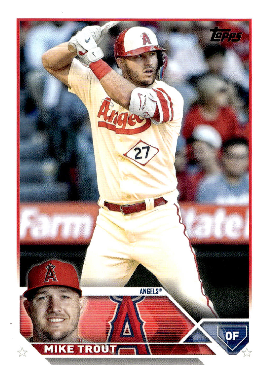 2023 Topps 27 Mike Trout   Los Angeles Angels
