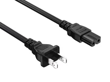 Cable Leader 3ft Polarized Notebook Power Cord NEMA 1-15P to IEC320 C7 2-Prong