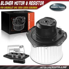 Front HVAC Blower Motor & Resistor Kit for Chevrolet GMC C1500 C2500 Suburban