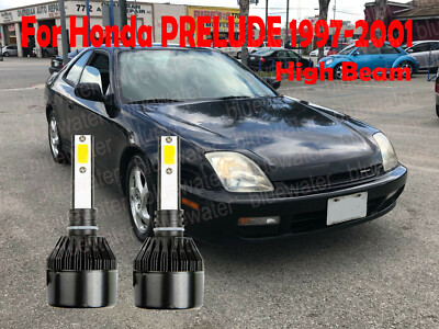 LED ForHonda PRELUDE 1997-2001 Headlight Kit H1 6000K White CREE Bulbs HIGH Beam