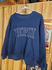 Vintage Pepsi Cola Spellout Sweatshirt. Size XL