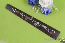 4/4 Violin Fingerboard Natural Ebony Pearl Inlay Full size violin parts 655