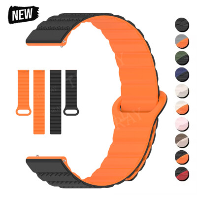 Silikon Magnet Armband Quick Release Uhrenarmband 18 20 22mm Smart Watch Ersatz