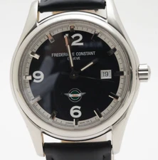 ▶️ [Near MINT] FREDERIQUE CONSTANT Black Vintage Rally Healey  Men's  AUTOMATIC