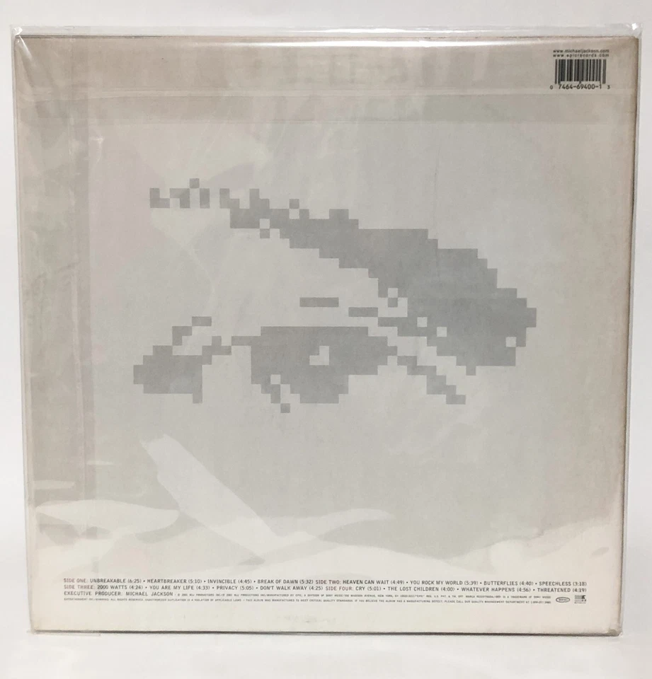 Michael Jackson Invincible 2LP Vinyl 2001 US ORIGINAL Notorious B.I.G. Epic - Image 3 of 4