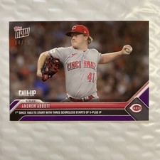 Andrew Abbott - 2023 MLB TOPPS NOW Card 452 - Purple Parallel 14/25 CALL-UP