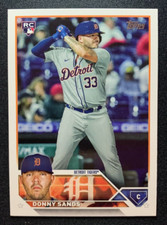 2023 Topps #416 Donny Sands RC Tigers