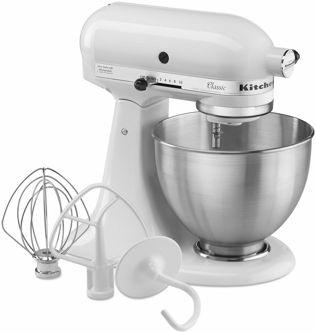 KitchenAid 4.5-Quart Classic Tilt-Head Stand Mixer | White | eBay
