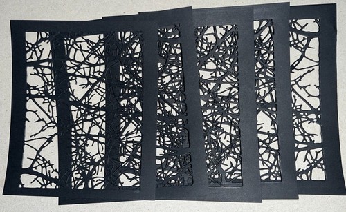 🕷️5 RAMITA ENREDADA papel cartulina troquelado adorno HALLOWEEN - Imagen 4 de 14