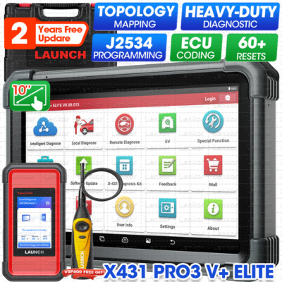 2025 LAUNCH X431 PRO3S+ Elite PRO5 Car Diagnostic Scanner Programming ECU Coding