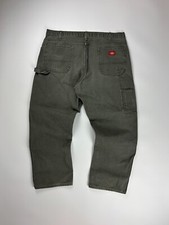 Vintage Dickies Workwear Pants / Relaxed Fit / Carpenter Bottoms / 40x30 Green