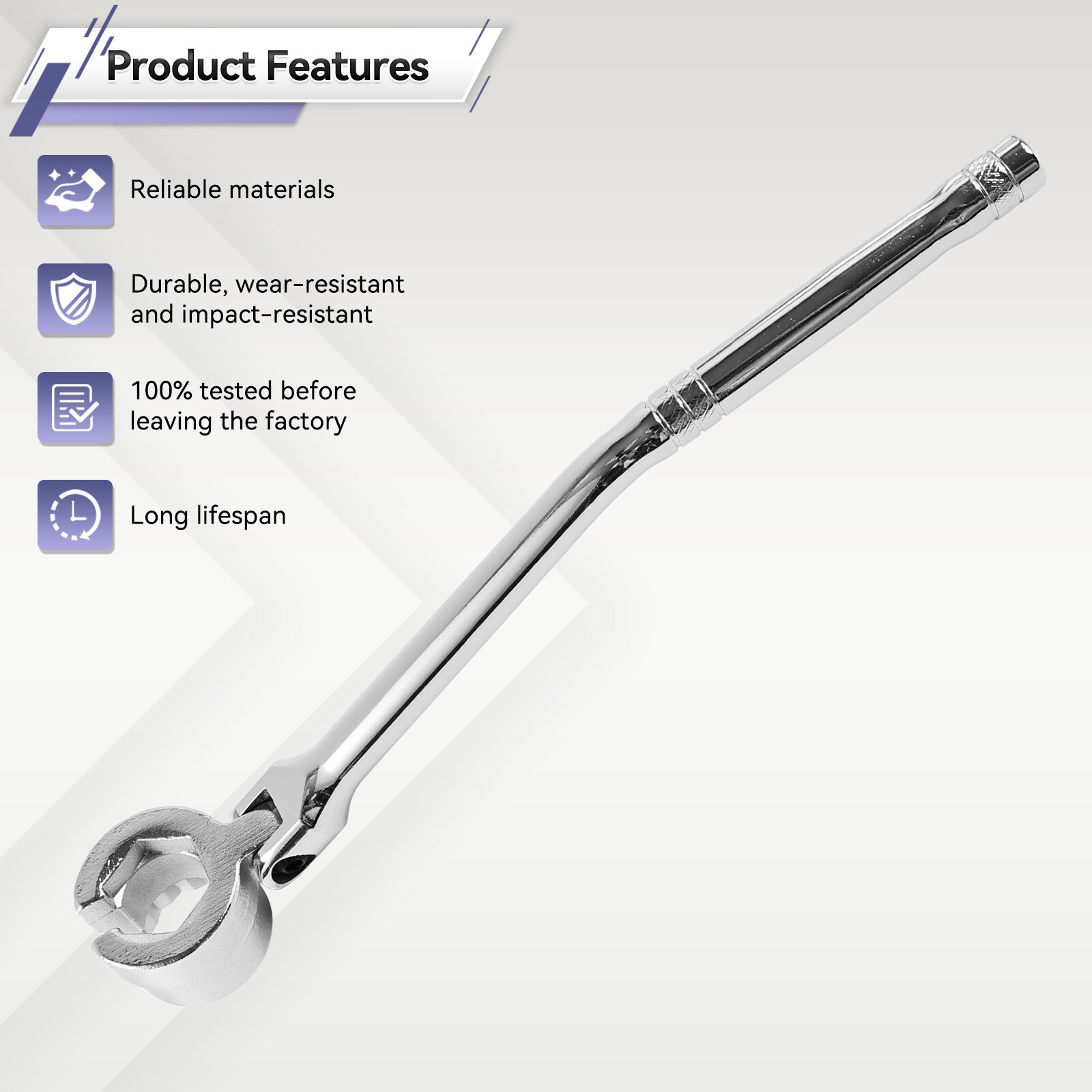 7/8" Oxygen Sensor Wrench Sleeve Socket Flexible Head Removal Tool for  Car Auto